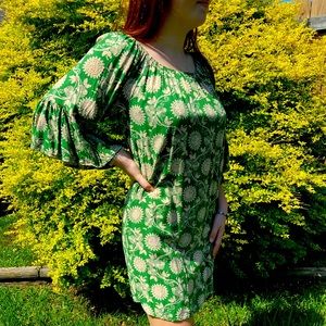 Umgee dress green and gold size S